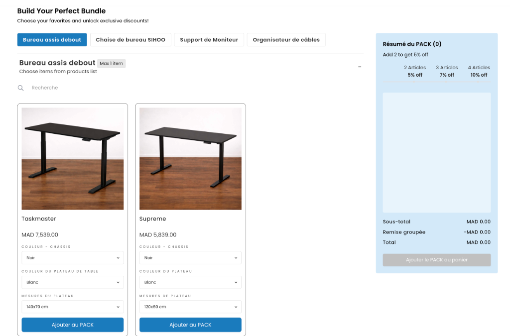 Opal Bundle Builder Interface