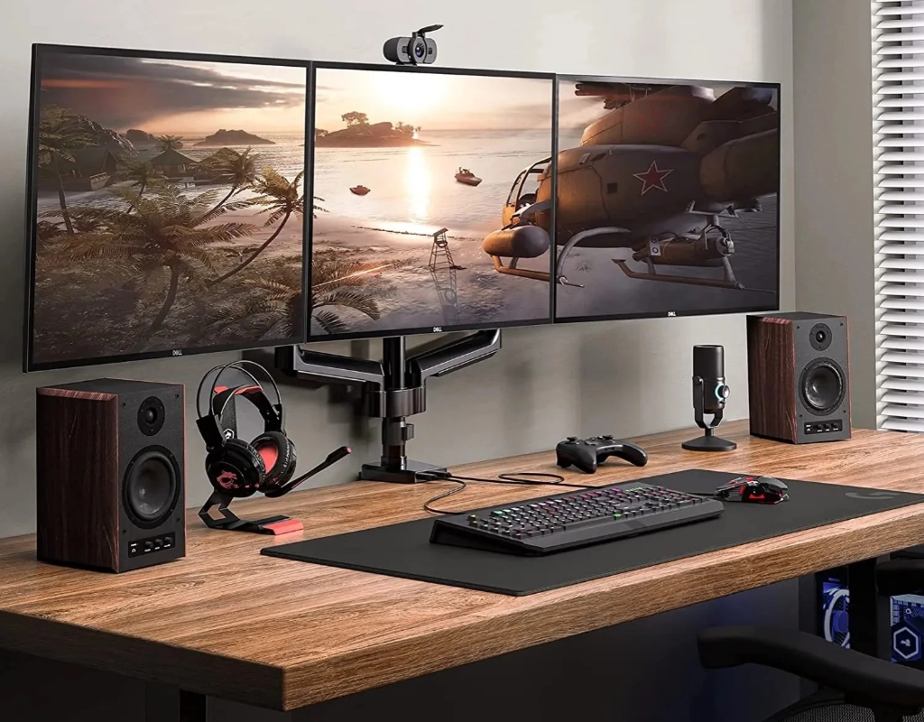 Bras Triple Moniteur OPE-153